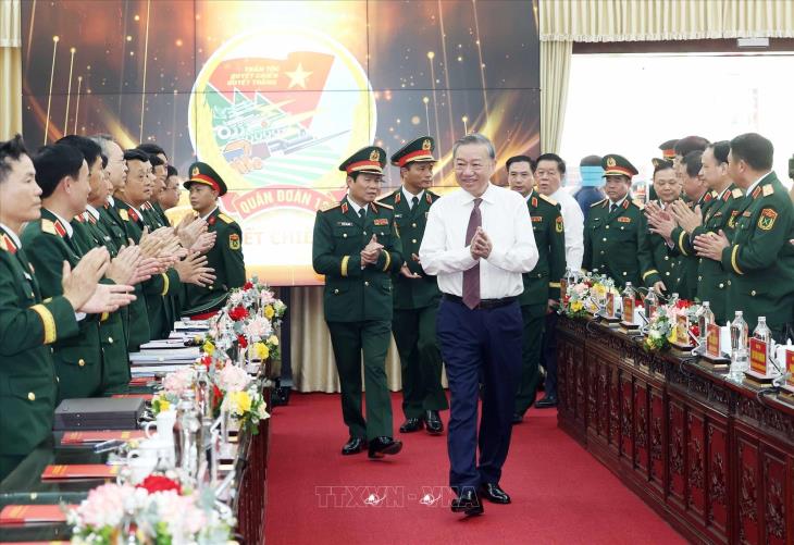 Tổng Bí thư Tô Lâm: Xây dựng Quân đoàn 12 là lực lượng cơ động chiến lược của Quân đội