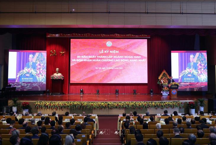 Tổng Bí thư Tô Lâm dự Lễ kỷ niệm 80 năm Ngày thành lập ngành Ngoại giao