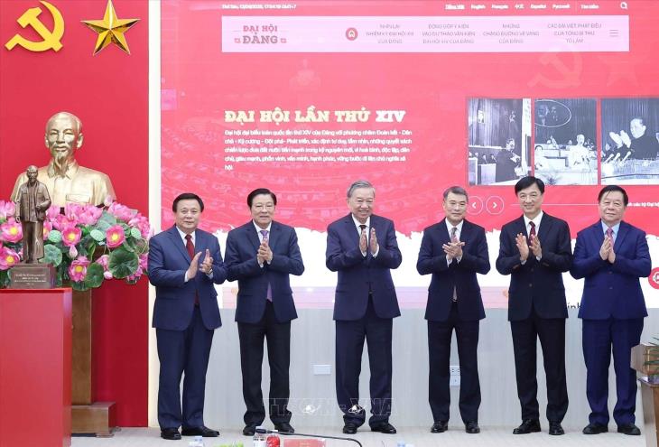 Tổng Bí thư Tô Lâm dự lễ ra mắt Trang thông tin điện tử Đảng Cộng sản Việt Nam - Đại hội XIV