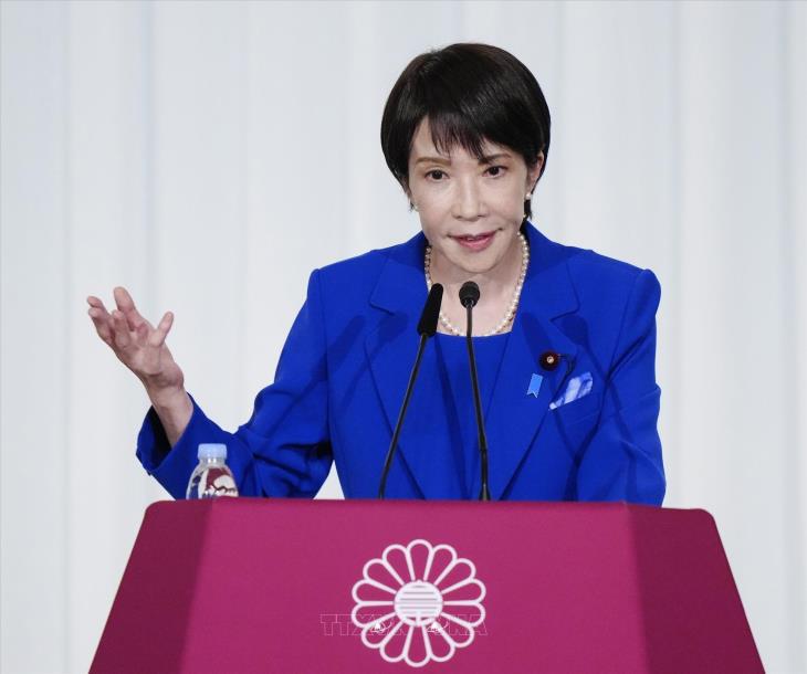 Bà Sanae Takaichi trở thành nữ Chủ tịch đầu tiên của đảng Dân chủ Tự do cầm quyền Nhật Bản
