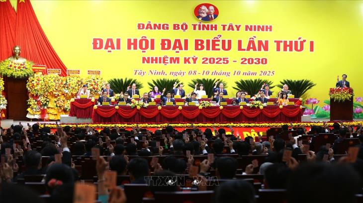 Đại hội Đảng bộ tỉnh TÂY NINH nhiệm kỳ 2025-2030 (8-10/10/2025)