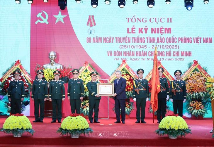 Tổng Bí thư Tô Lâm dự Lễ kỷ niệm 80 năm Ngày truyền thống Tình báo Quốc phòng Việt Nam (Tổng cục II)