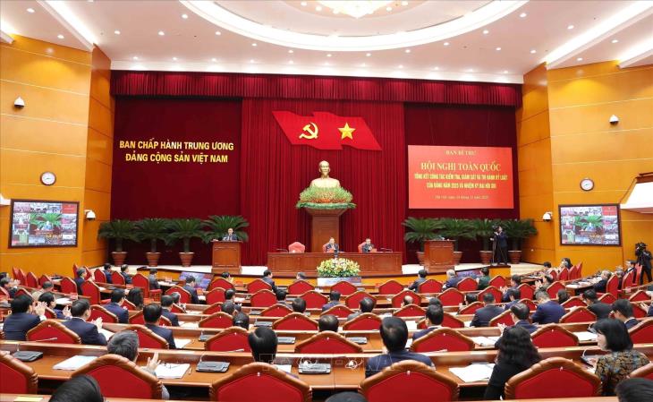 Tổng Bí thư Tô Lâm chủ trì Hội nghị toàn quốc tổng kết công tác kiểm tra, giám sát, thi hành kỷ luật của Đảng