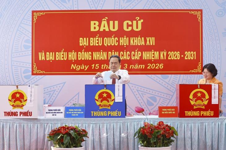 Ngày 15/3/2026: Cử tri cả nước bầu cử đại biểu Quốc hội khóa XVI và đại biểu Hội đồng nhân dân các cấp, nhiệm kỳ 2026-2031