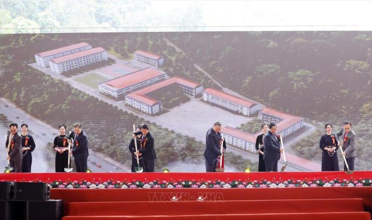 Khởi công đồng loạt trường phổ thông nội trú liên cấp tại các xã biên giới đất liền năm 2026