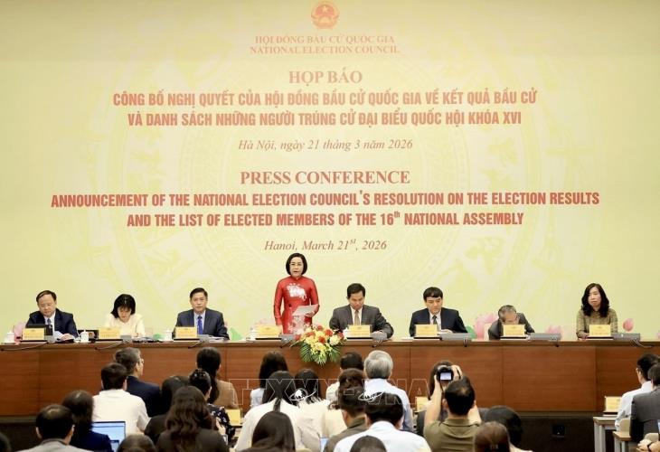Công bố kết quả bầu cử đại biểu Quốc hội khóa XVI