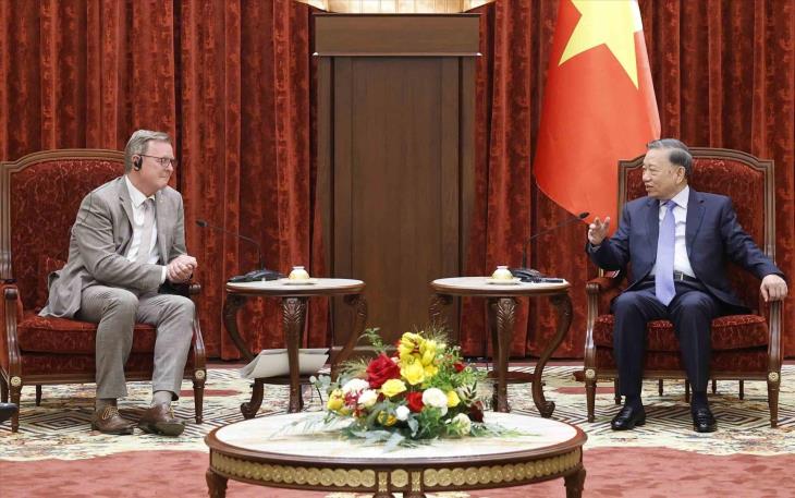 Tổng Bí thư, Chủ tịch nước Tô Lâm tiếp Phó Chủ tịch Quốc hội Cộng hòa Liên bang Đức