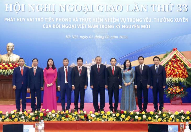 Hội nghị Ngoại giao lần thứ 33: Phát huy vai trò tiên phong và thực hiện nhiệm vụ trọng yếu, thường xuyên của đối ngoại Việt Nam trong kỷ nguyên mới