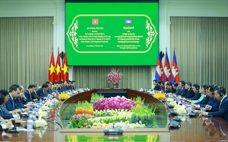    Thủ tướng Lê Minh Hưng hội đàm với Thủ tướng Campuchia Hun Manet