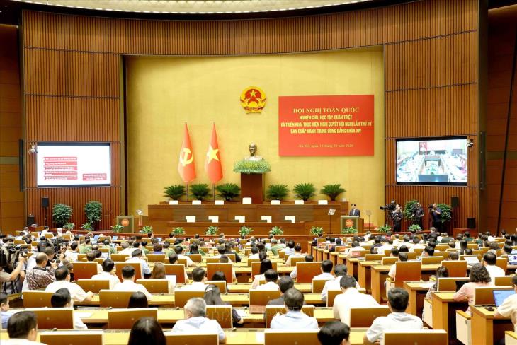 Hội nghị toàn quốc nghiên cứu, học tập, quán triệt và triển khai thực hiện Nghị quyết Hội nghị lần thứ Tư Ban Chấp hành Trung ương Đảng khóa XIV