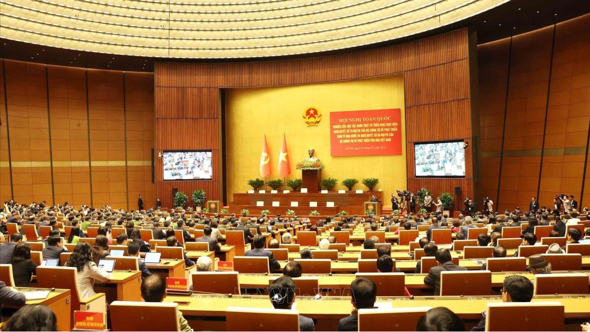 Hội nghị toàn quốc nghiên cứu, học tập, quán triệt và triển khai thực hiện Nghị quyết số 79-NQ/TW và Nghị quyết số 80-NQ/TW