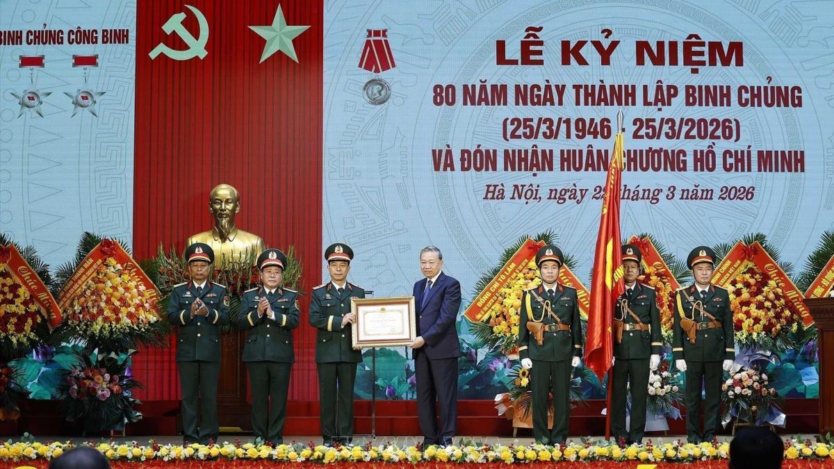 Tổng Bí thư Tô Lâm dự Lễ Kỷ niệm 80 năm Ngày thành lập Binh chủng Công binh (25/3/1946 - 25/3/2026)