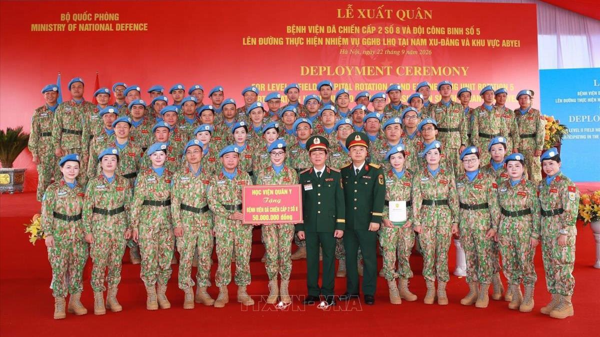 Bệnh viện dã chiến cấp 2 số 8 và Đội Công binh số 5 thực hiện nhiệm vụ Gìn giữ hòa bình Liên hợp quốc