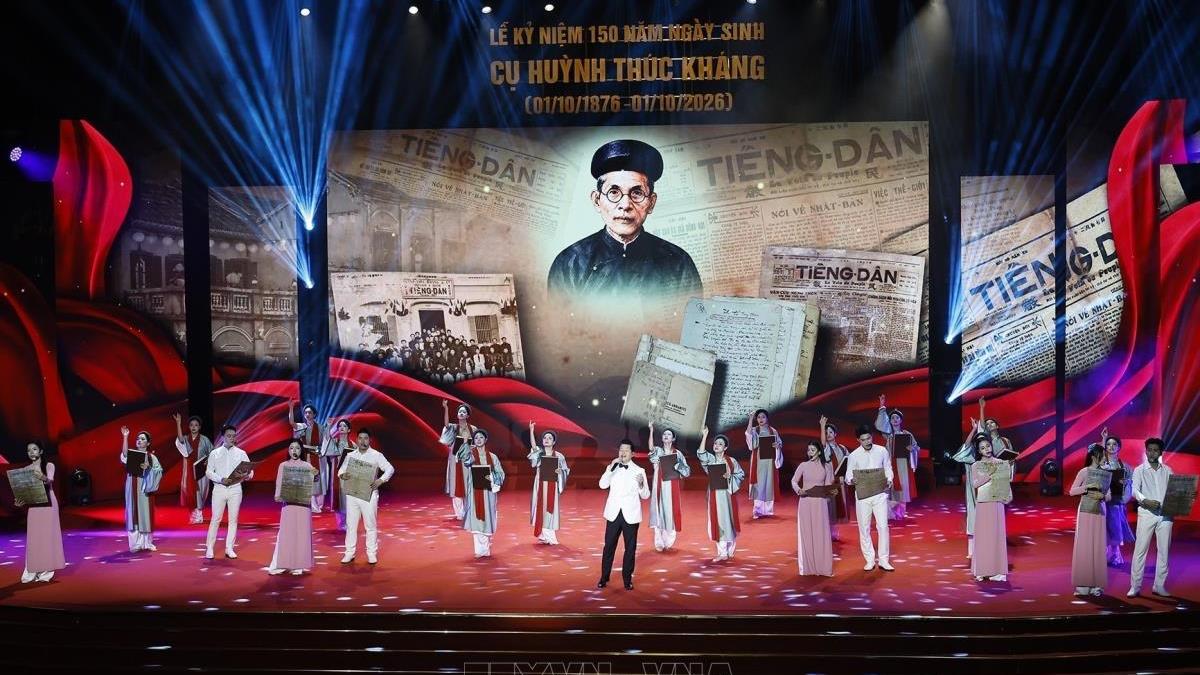 Lễ kỷ niệm 150 năm Ngày sinh cụ Huỳnh Thúc Kháng (1/10/1876 - 1/10/2026)