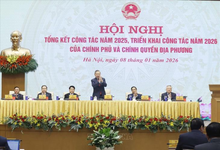 Tổng Bí thư Tô Lâm dự Hội nghị tổng kết công tác năm 2025, triển khai công tác năm 2026 của Chính phủ và chính quyền địa phương